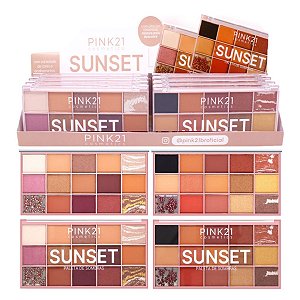 Paleta de sombras SUNSET Pink 21 #290
