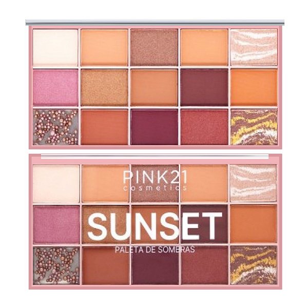Paleta de sombras SUNSET Pink 21 #290