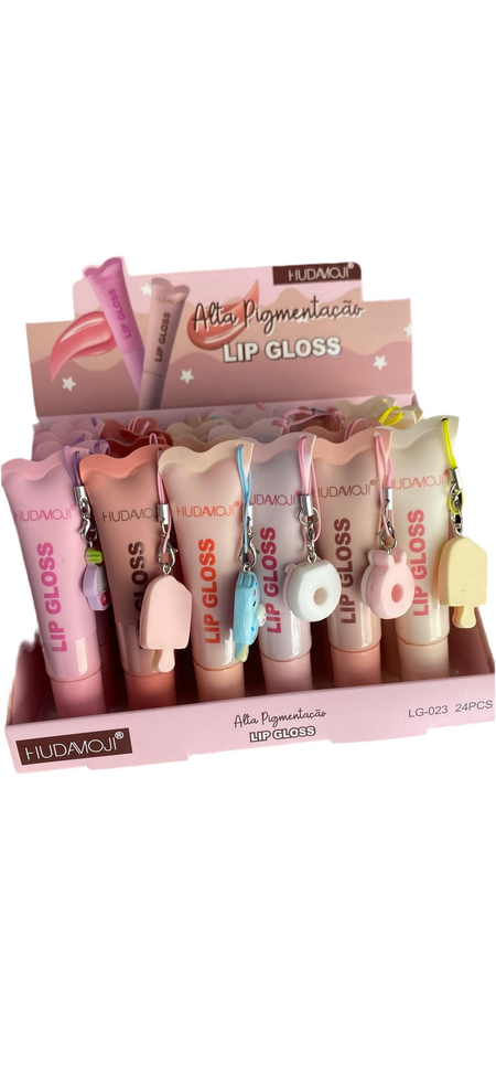 Lip gloss con llavero Hudavioji #298