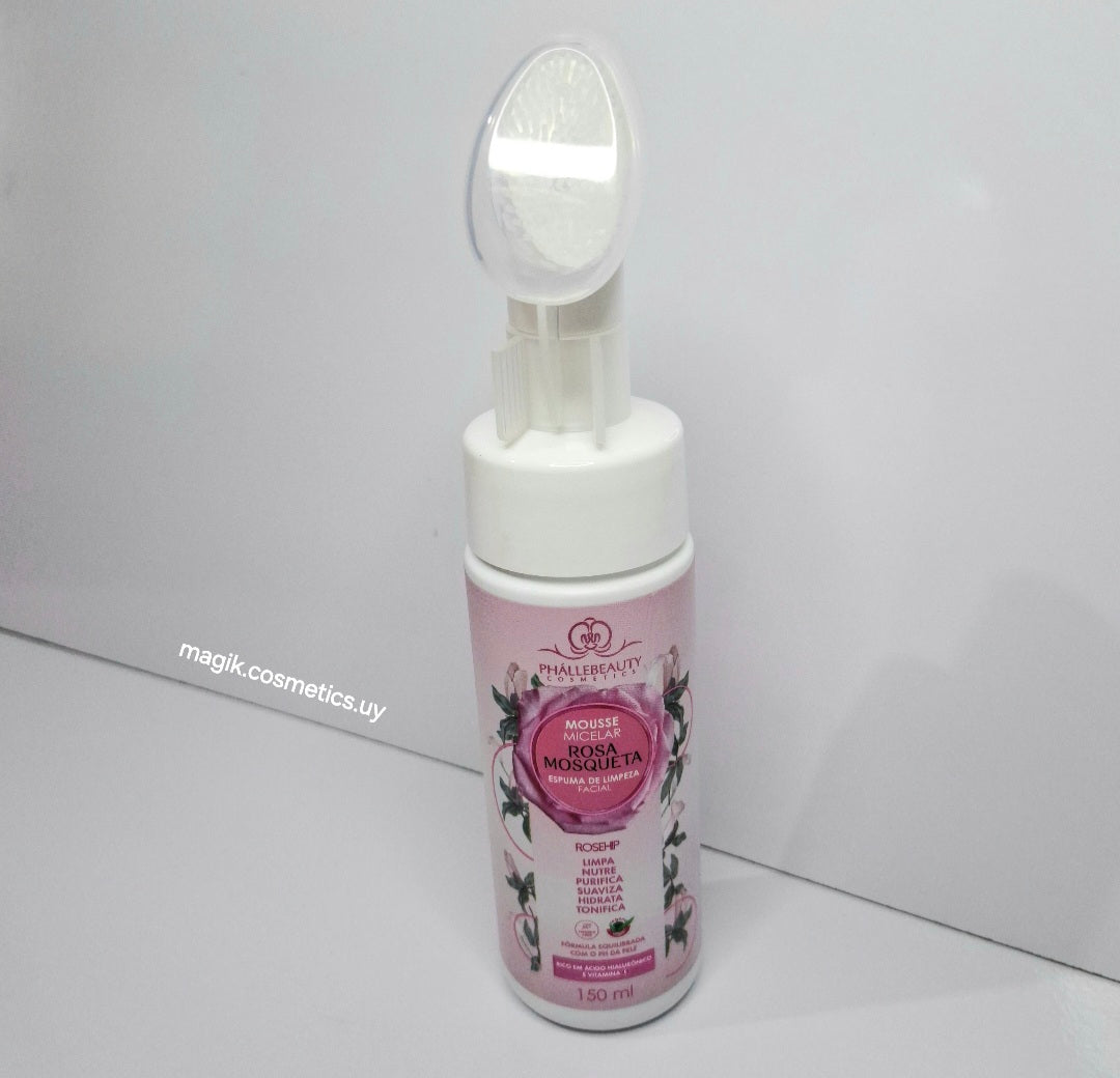 Mousse micelar rosa mosqueta phallebeauty #89