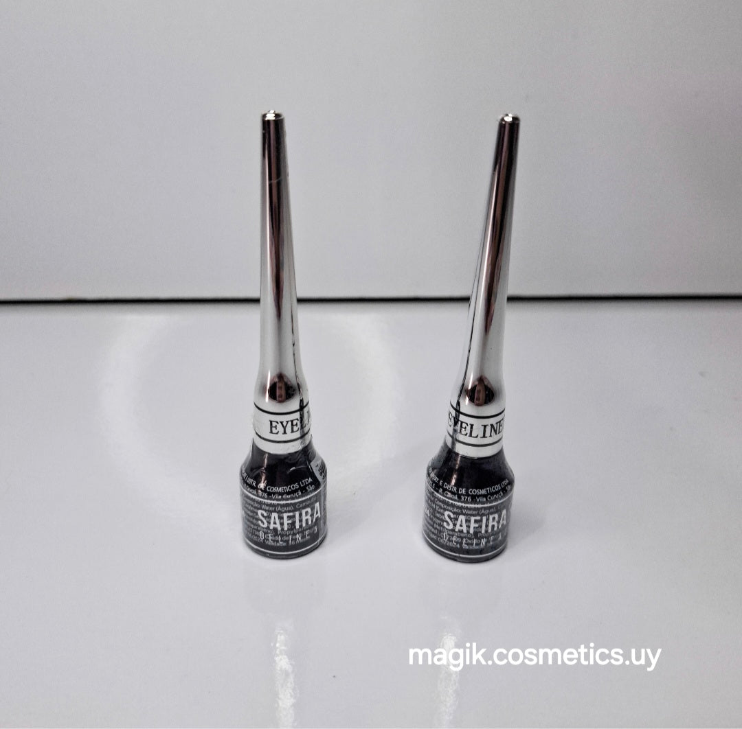 Delineador liquido negro Safira #17