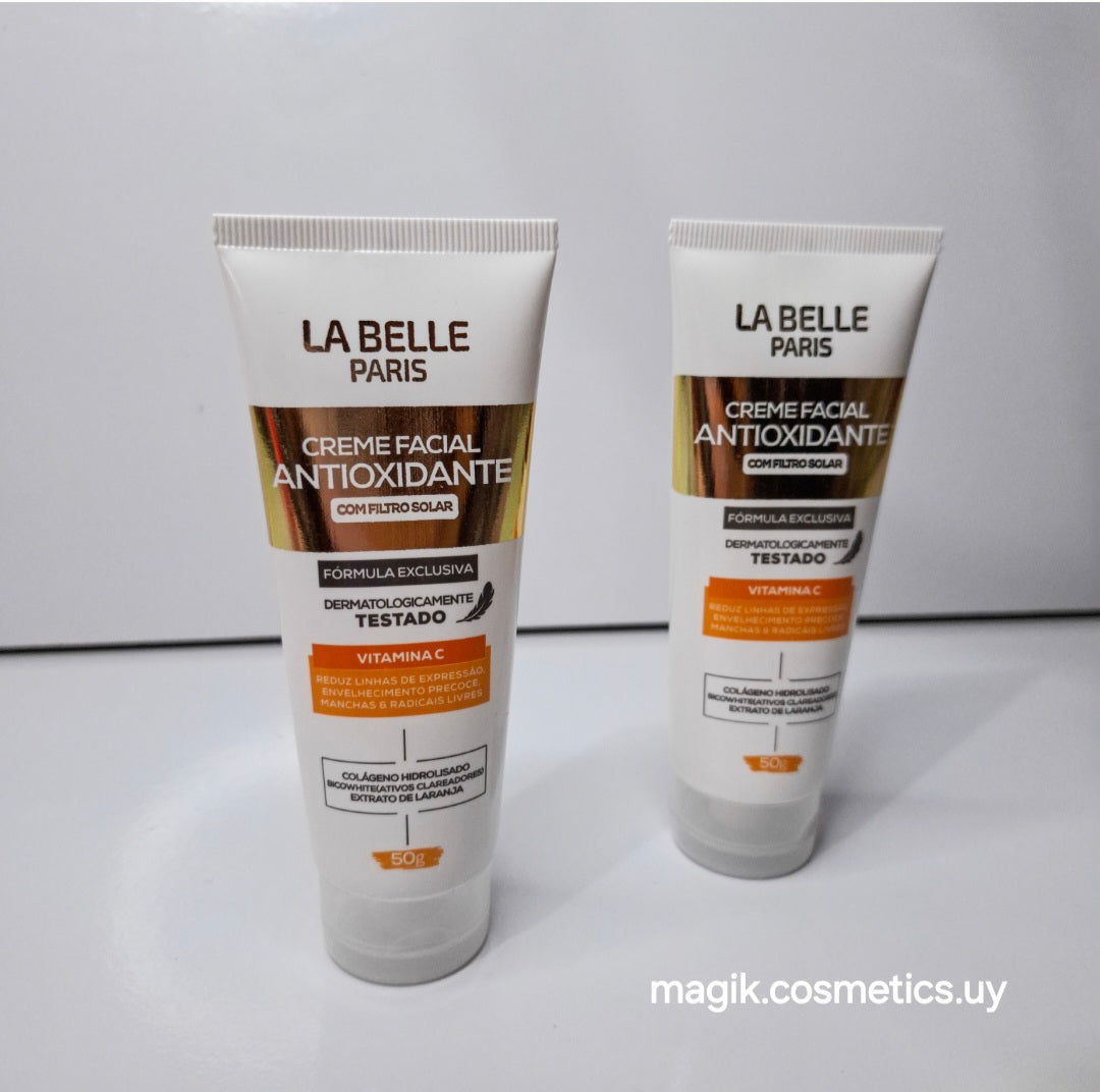 Crema facial antioxidante con fitro solar La Belle Paris #287