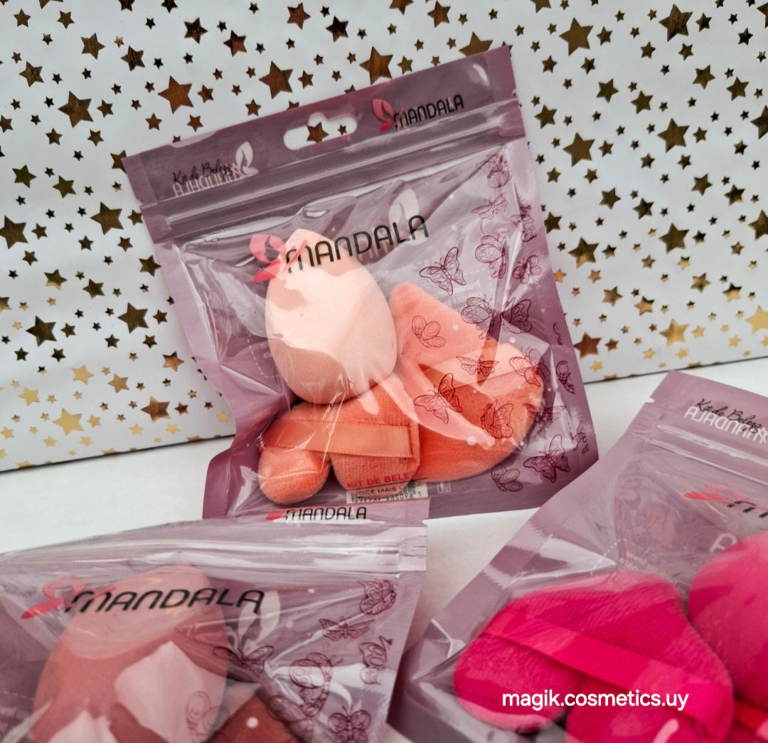 Kit de 3 esponjas Mandala #334