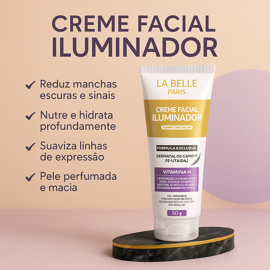 Crema facial iluminador biotina La Belle Paris #297