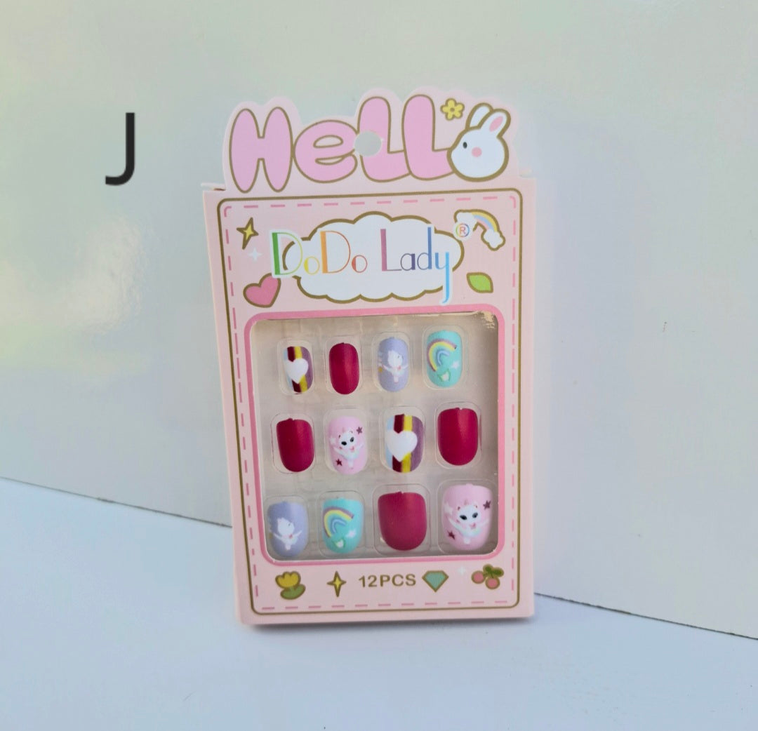 Uñas press on infantil #231