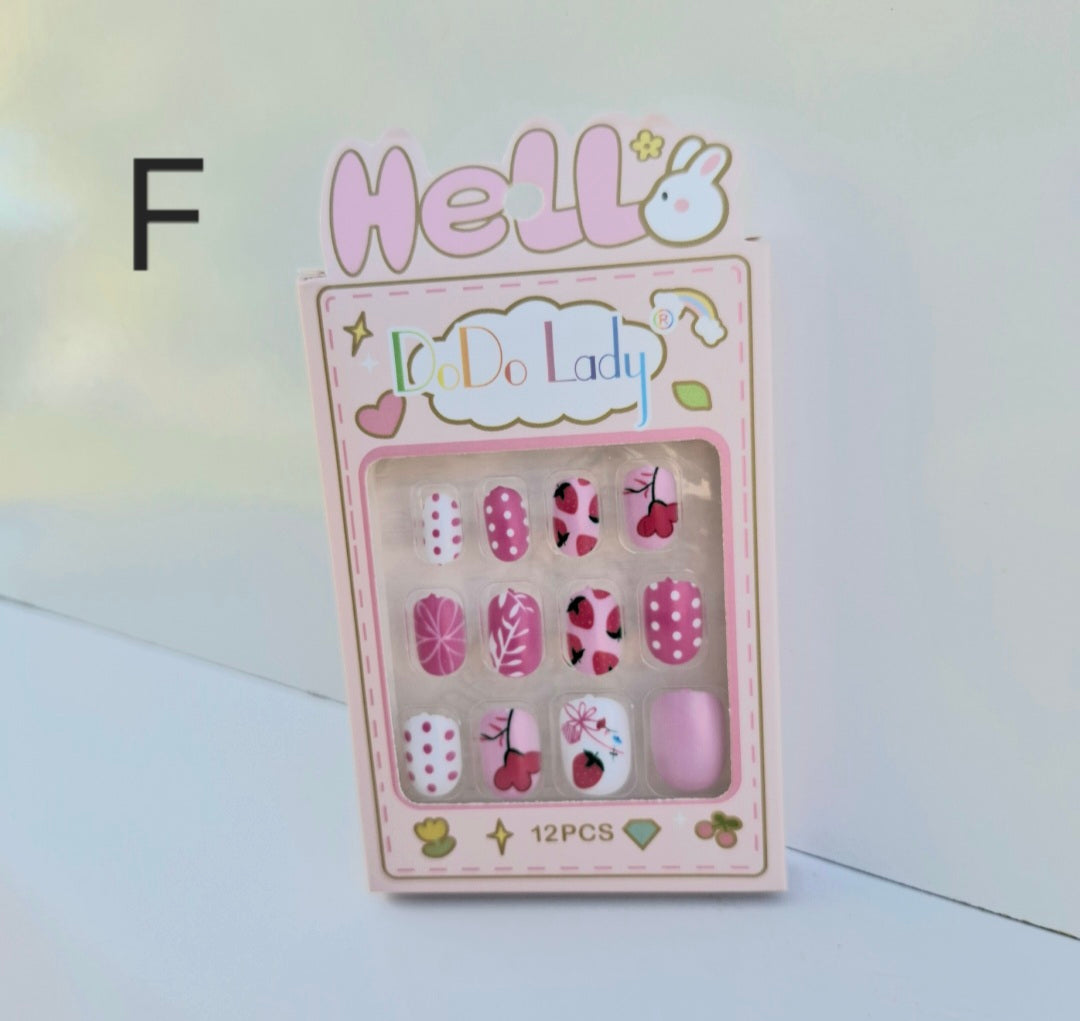 Uñas press on infantil #231