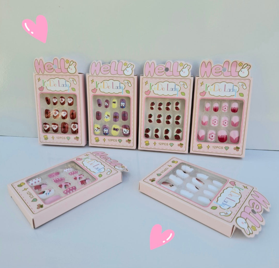 Uñas press on infantil #231