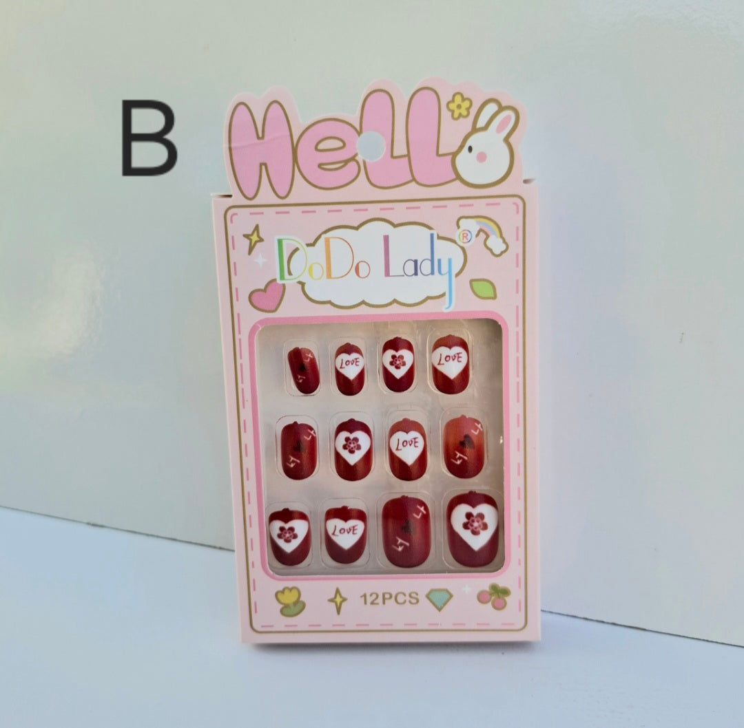 Uñas press on infantil #231