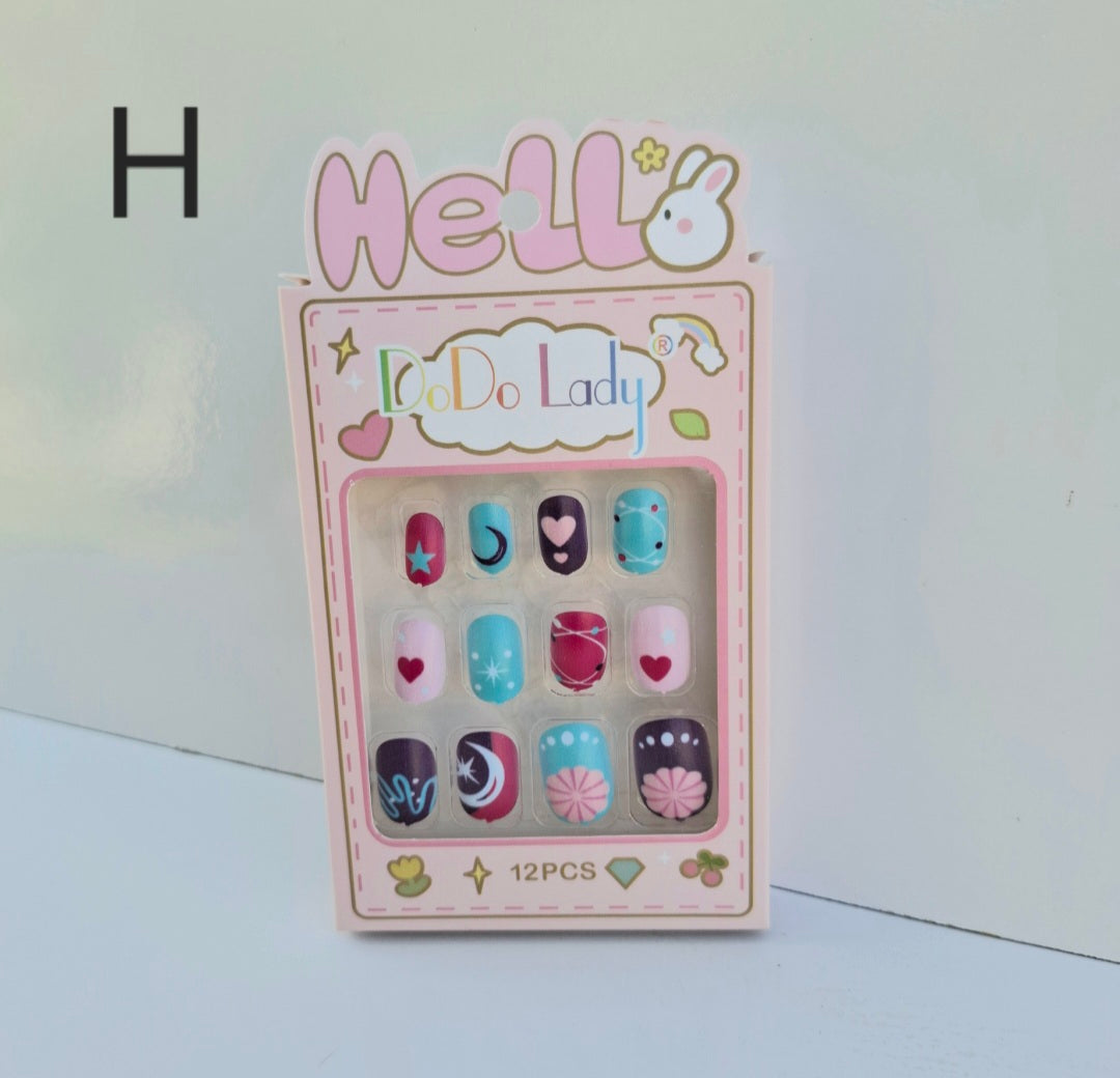 Uñas press on infantil #231