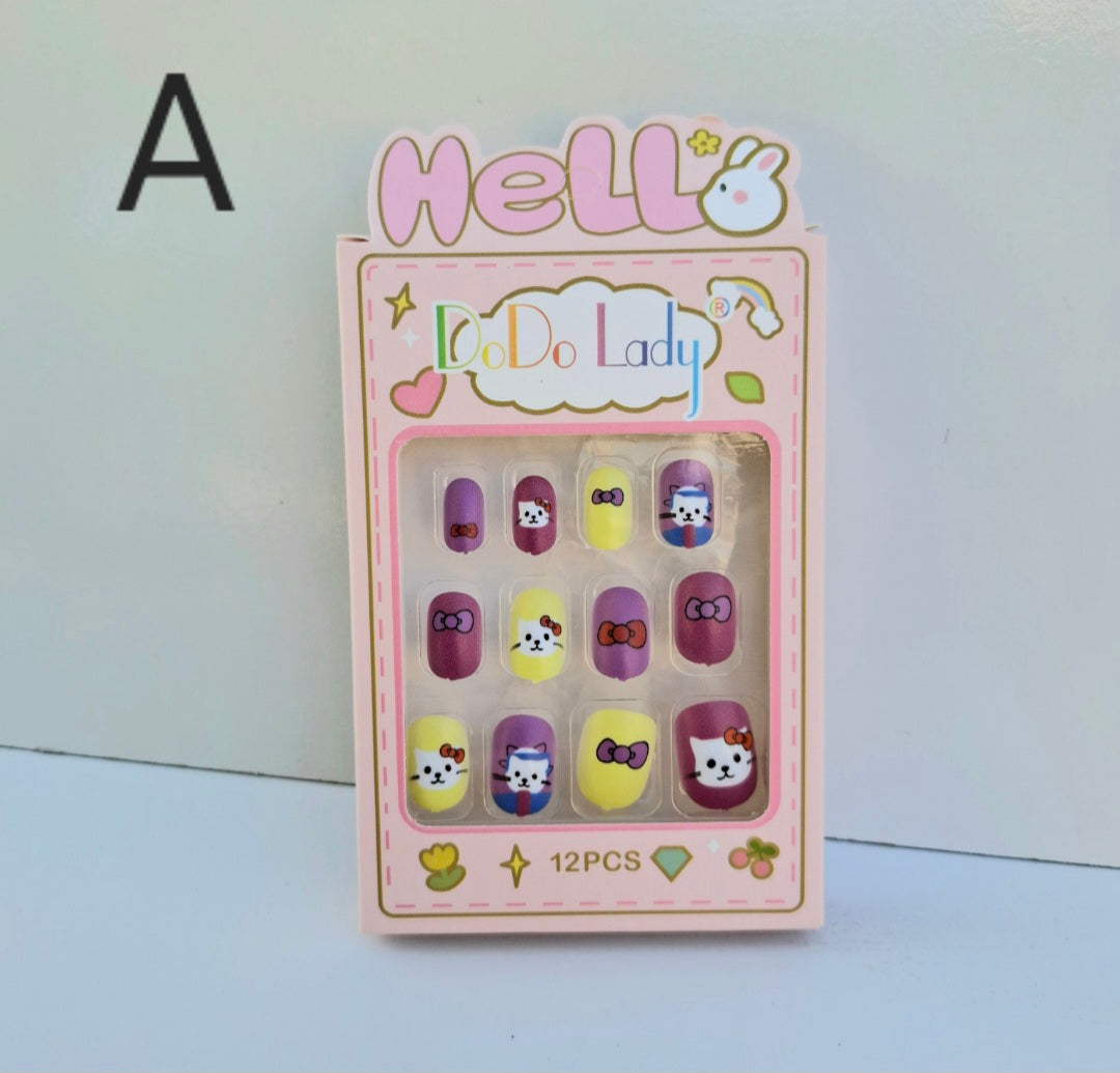 Uñas press on infantil #231