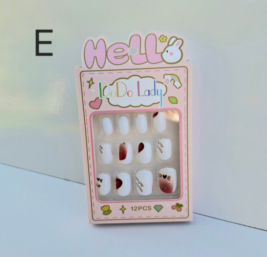 Uñas press on infantil #231