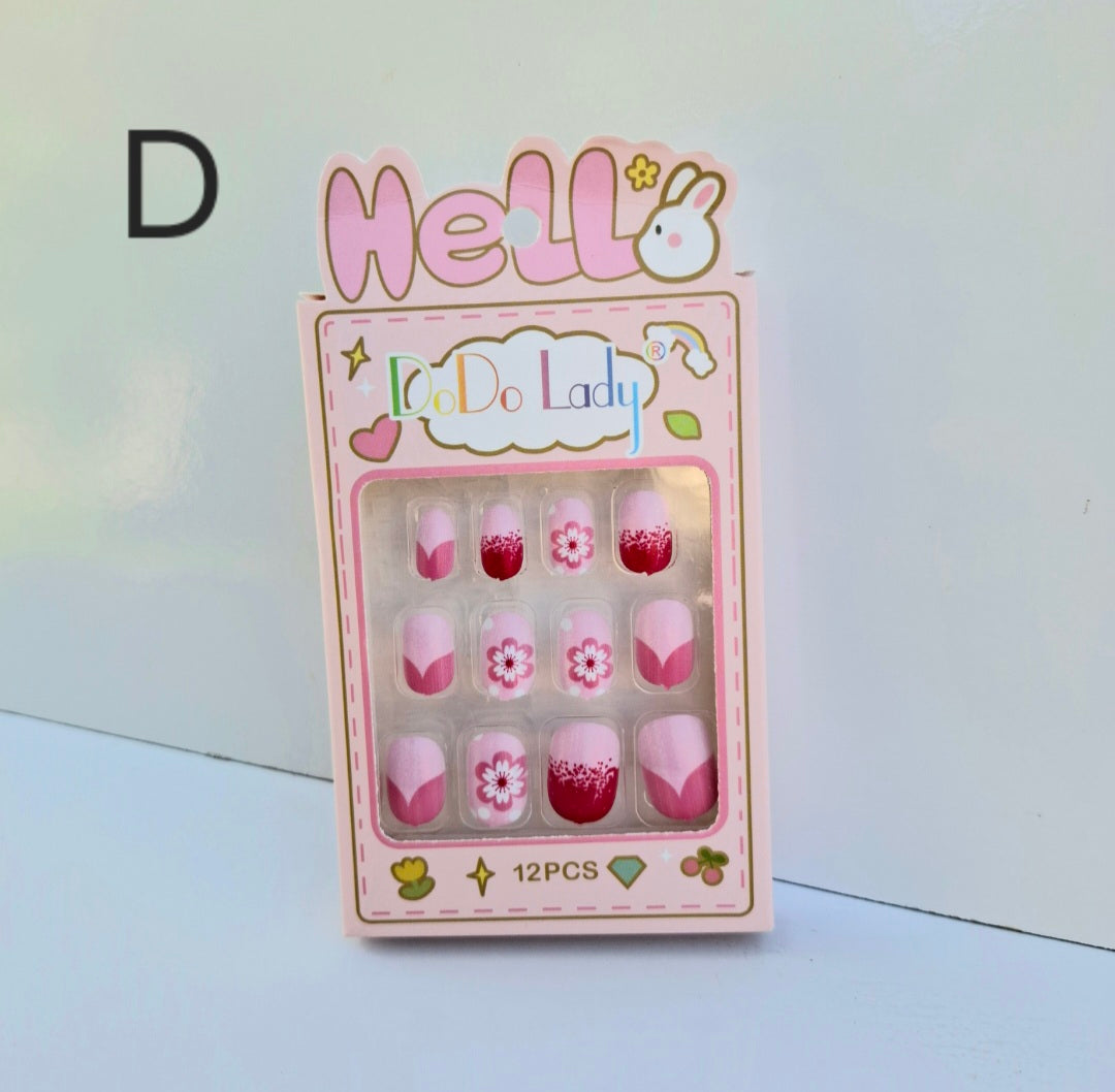 Uñas press on infantil #231